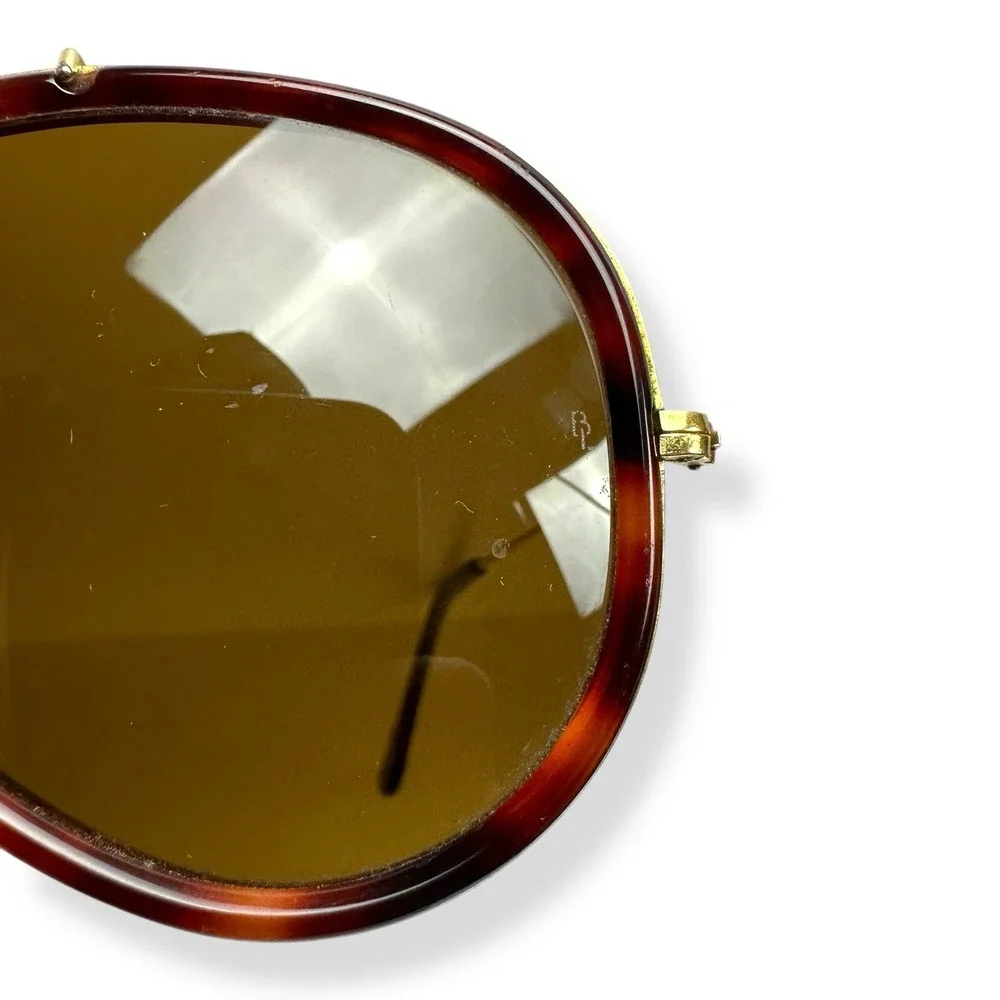 VTG Ray-Ban Bausch & Lomb Road Spirit 62mm Sunglasses - 80s Tortoise W0743 62-14